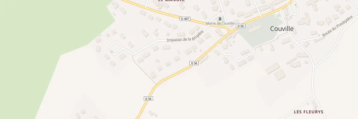 Plan du 80 Route de l’Eglise à Couville