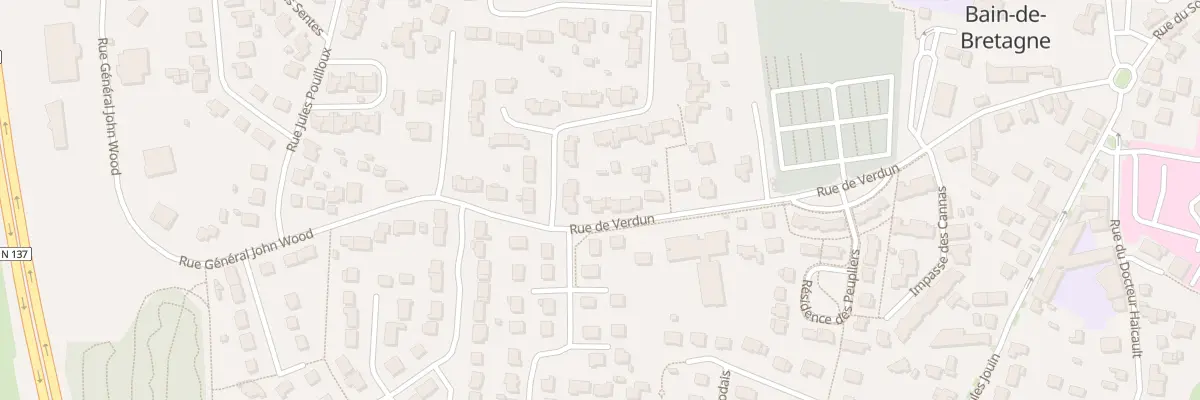 Plan du 22 Rue de Verdun à Bain-de-Bretagne