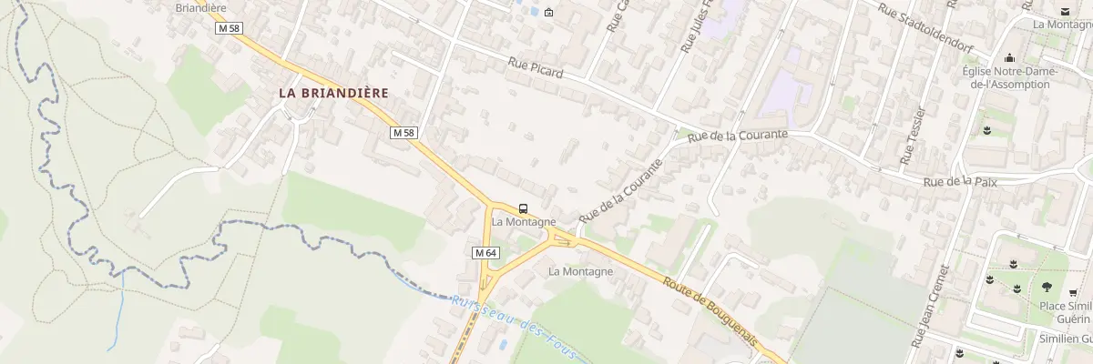 Plan du 6 Rue de la Briandière à La Montagne