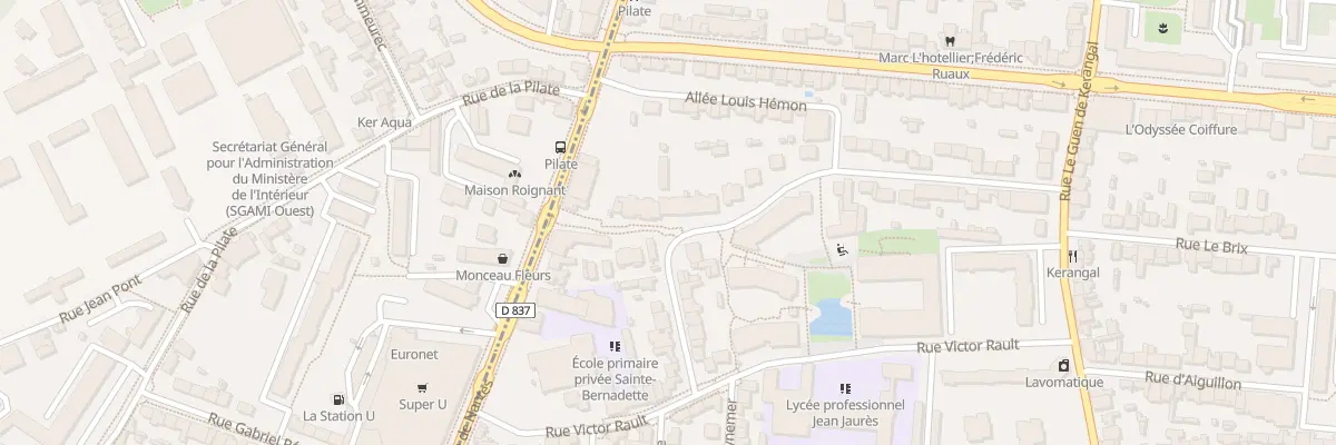 Plan du 17 Rue Louis Hémon à Rennes