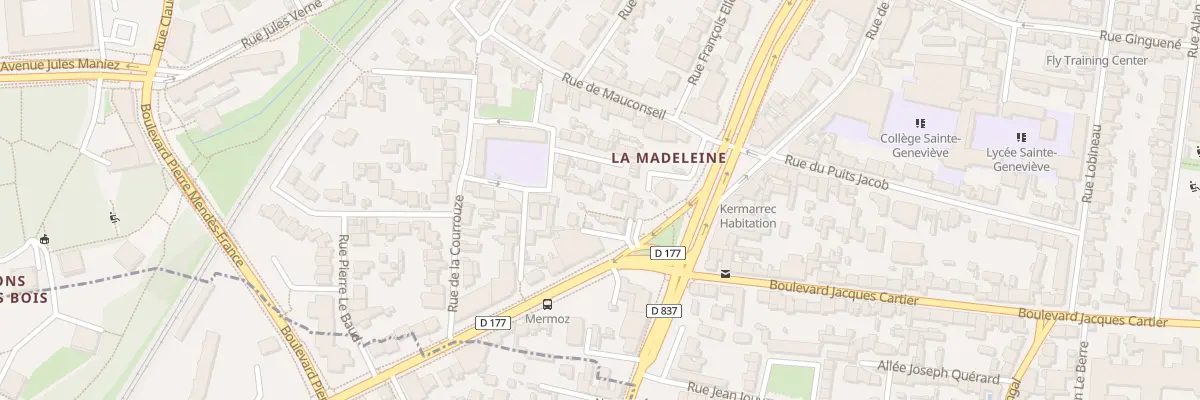 Plan du 4T Bd Jean Mermoz à Rennes