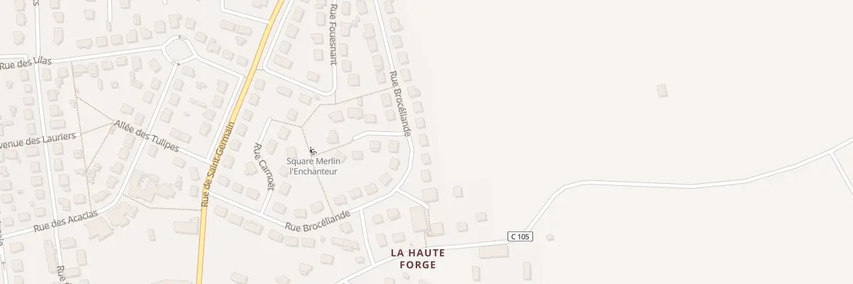 Plan du 24 Rue Broceliande à Melesse