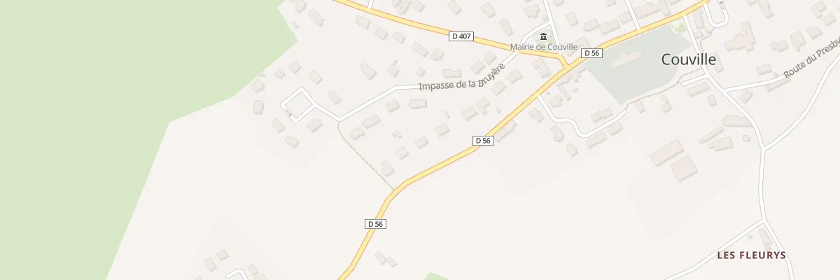 Plan du 82 Route de l’Eglise à Couville