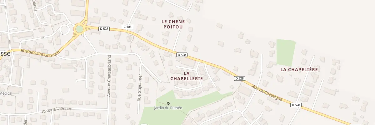 Plan du 2 Rue Helene Boucher à Melesse