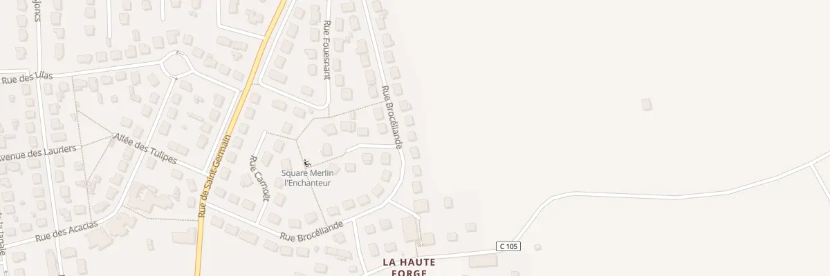 Plan du 26 Rue Broceliande à Melesse