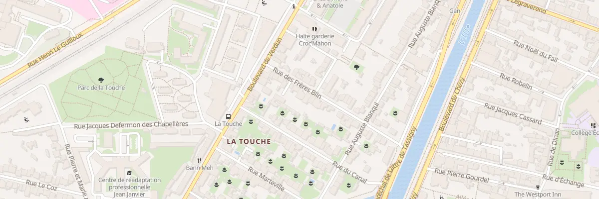 Plan du 10 Rue des Frères Blin à Rennes