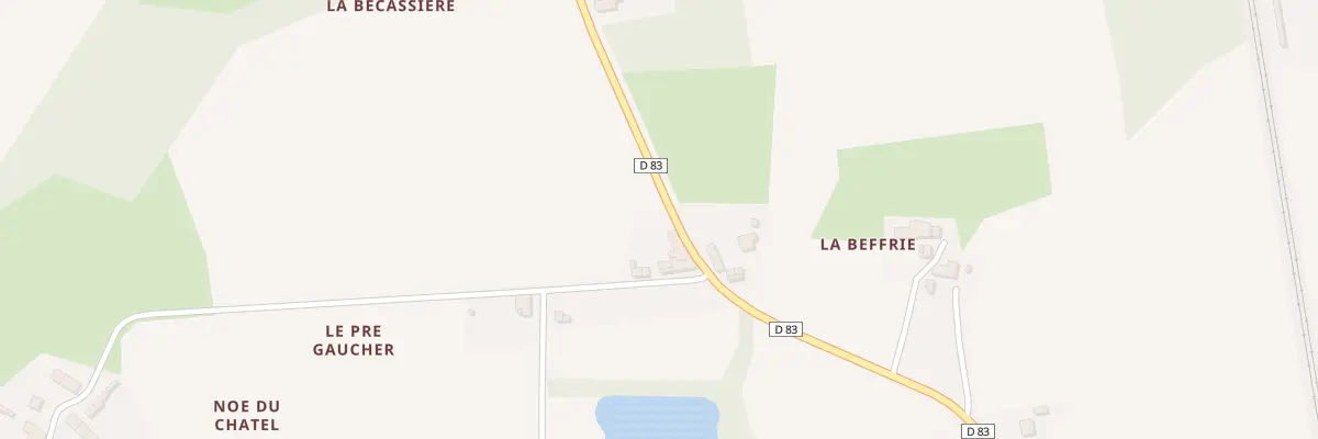 Plan du 5361 La Beffrie à Dingé