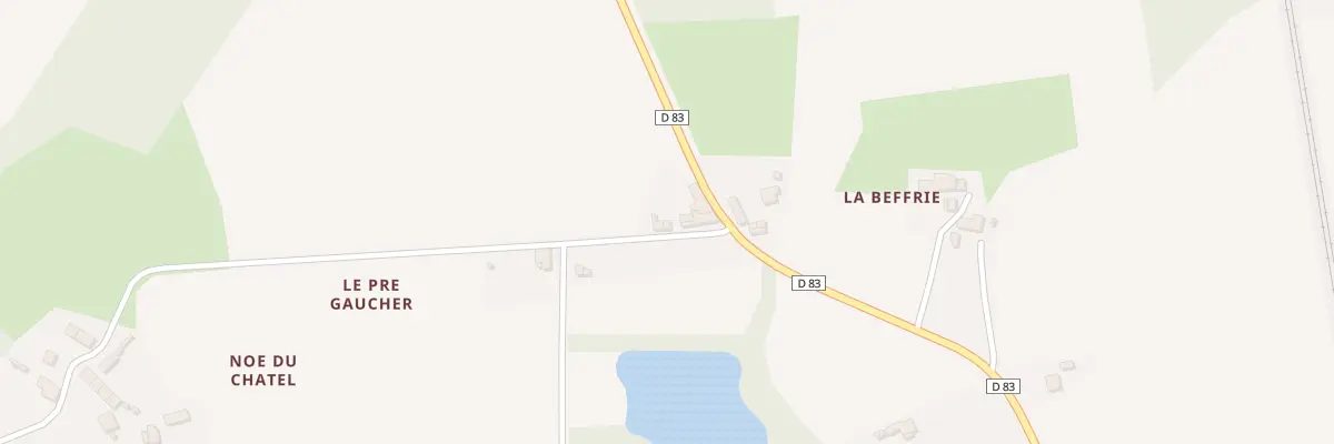 Plan du 5360 La Beffrie à Dingé