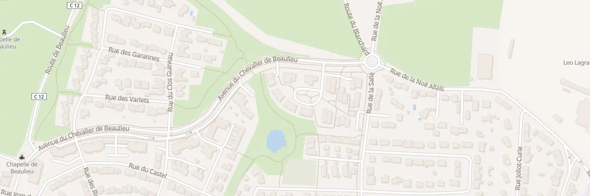 Plan du 22 Av du Chevalier de Beaulieu à Couëron