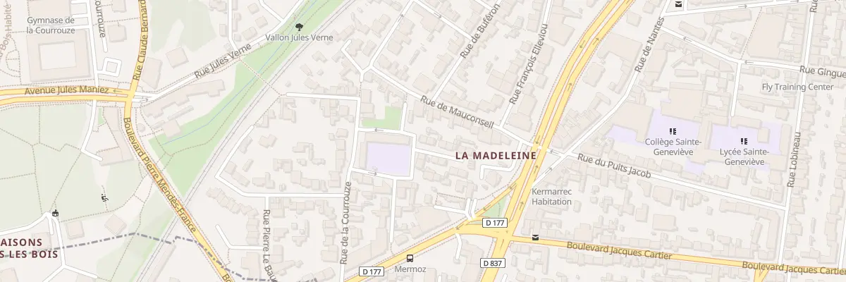 Plan du 3 Rue Maxime Chauveau à Rennes