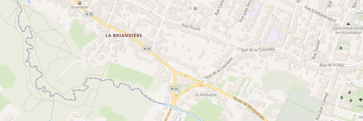Plan du 12 Rue de la Briandière à La Montagne