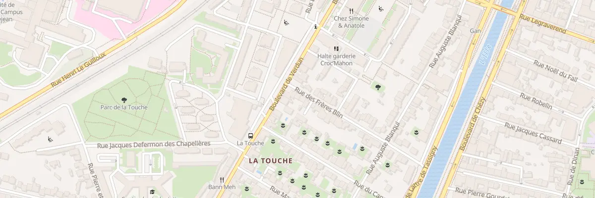 Plan du 2B Rue des Frères Blin à Rennes