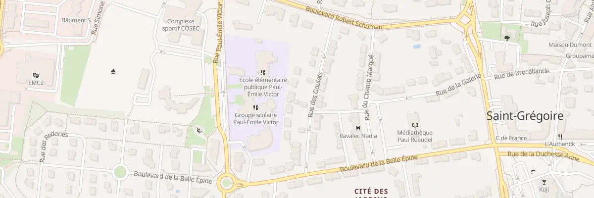 Plan du 10 Rue des Goulets à Saint-Grégoire