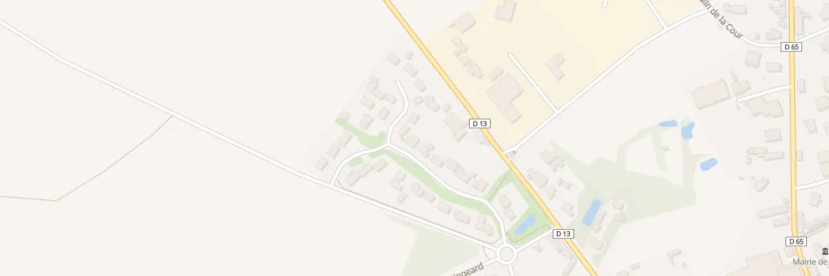 Plan du 16 Rue de l’Ouche du Chêne à Touvois