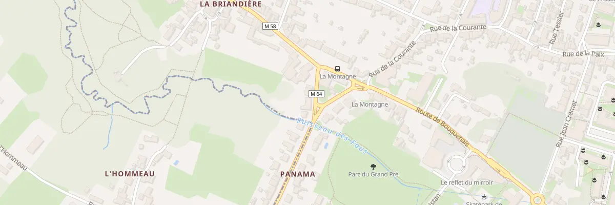 Plan du 1 Rue de la Briandière à La Montagne