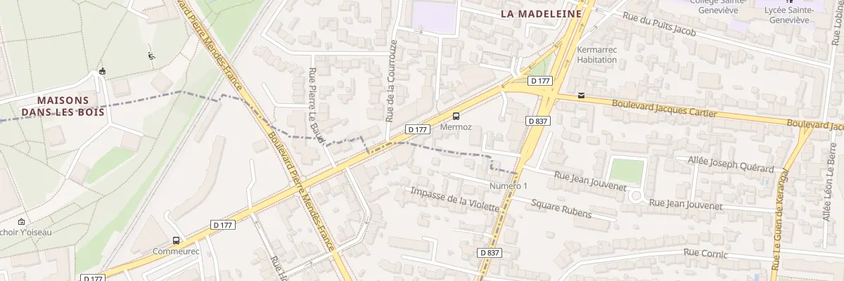 Plan du 11 Bd Jean Mermoz à Saint-Jacques-de-la-Lande