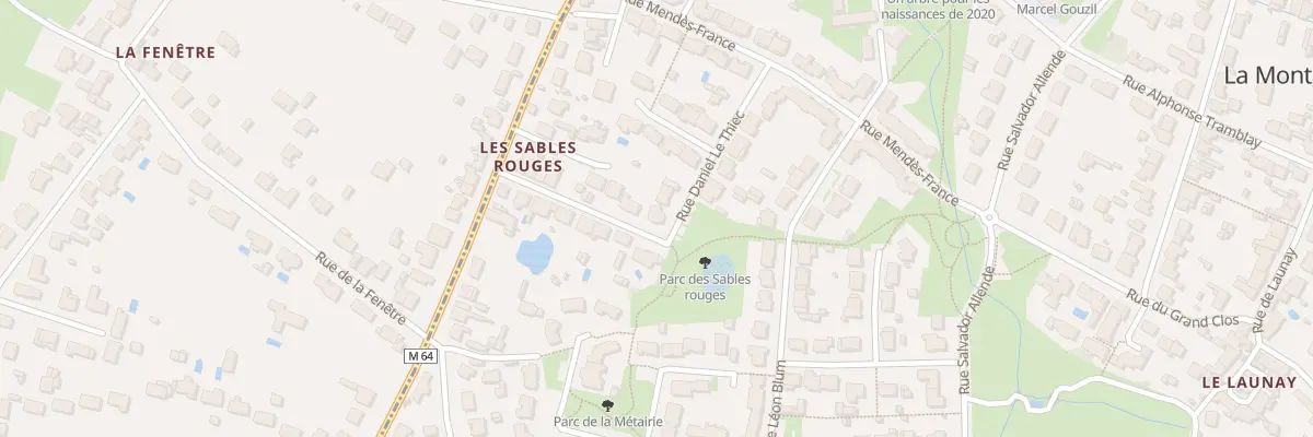 Plan du 2 Rue des Sables Rouges à La Montagne