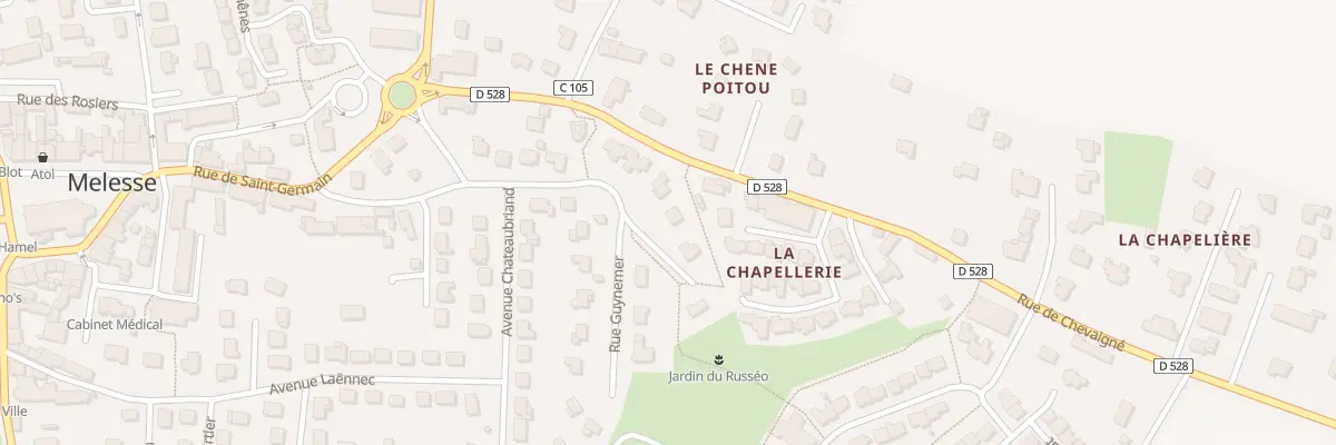 Plan du 15 Rue Lamennais à Melesse