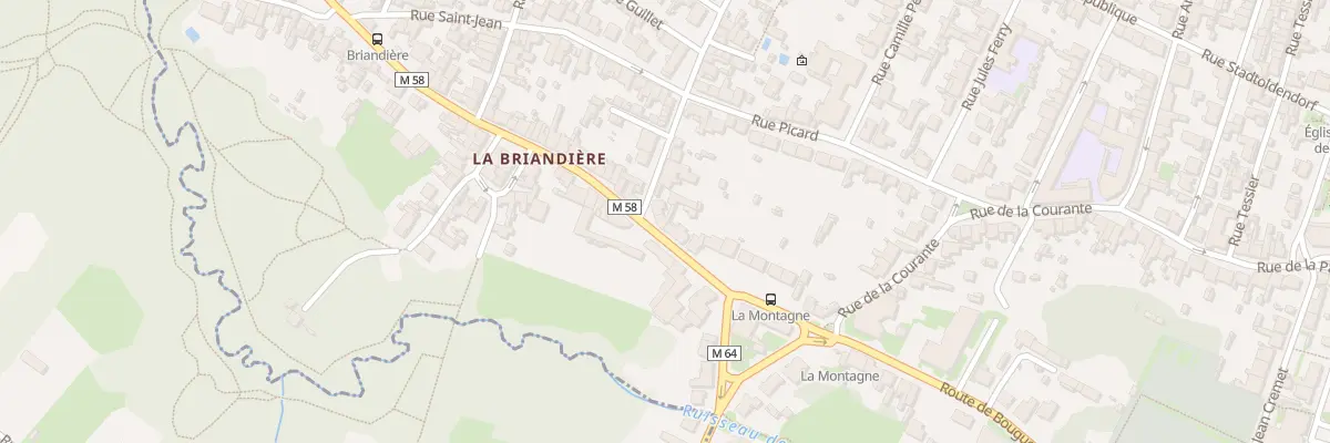 Plan du 22 Rue de la Briandière à La Montagne