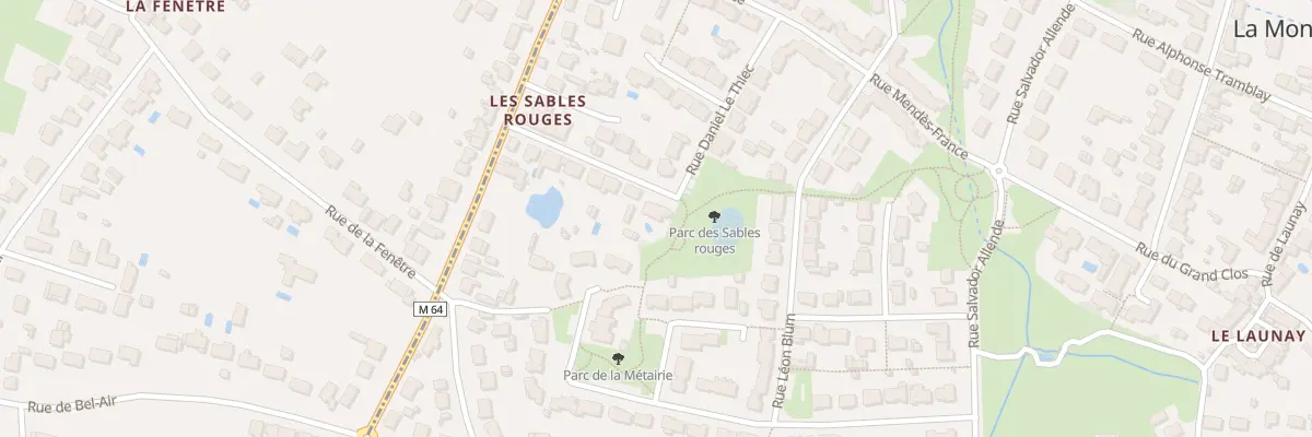 Plan du 1 Rue des Sables Rouges à La Montagne