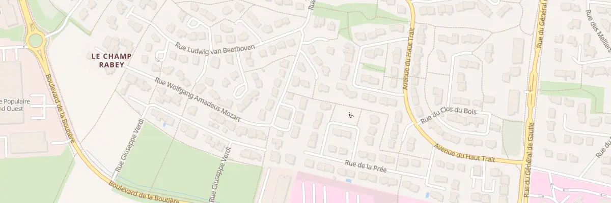 Plan du 14 All Franz Schubert à Saint-Grégoire