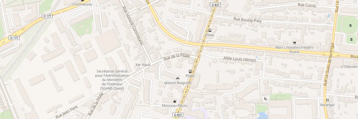 Plan du 1 Rue de la Pilate à Saint-Jacques-de-la-Lande