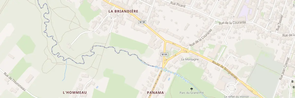 Plan du 9 Rue de la Briandière à La Montagne