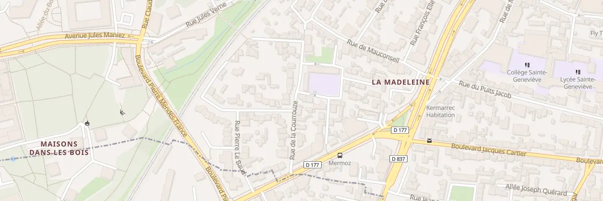 Plan du 11 Rue de la Courrouze à Rennes