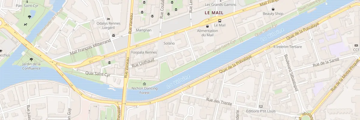 Plan du 11 Rue Liothaud à Rennes