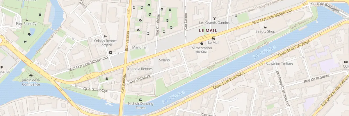 Plan du 8 Rue Mauduit Duplessix à Rennes