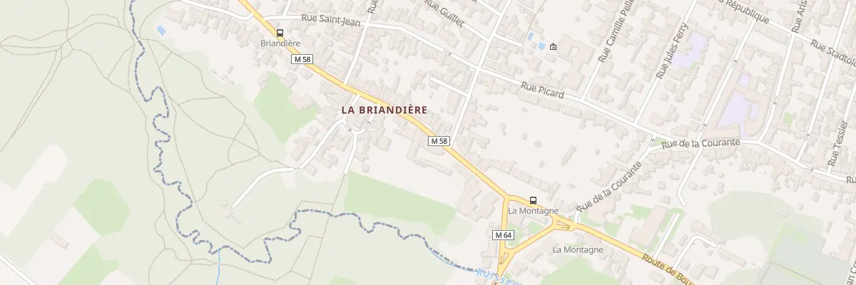 Plan du 25 Rue de la Briandière à La Montagne