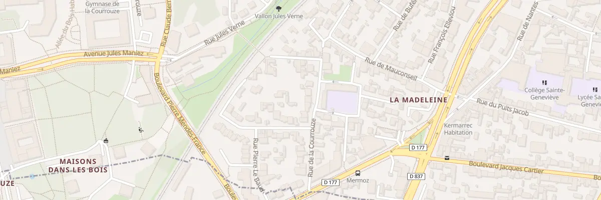 Plan du 8 Rue de la Courrouze à Rennes