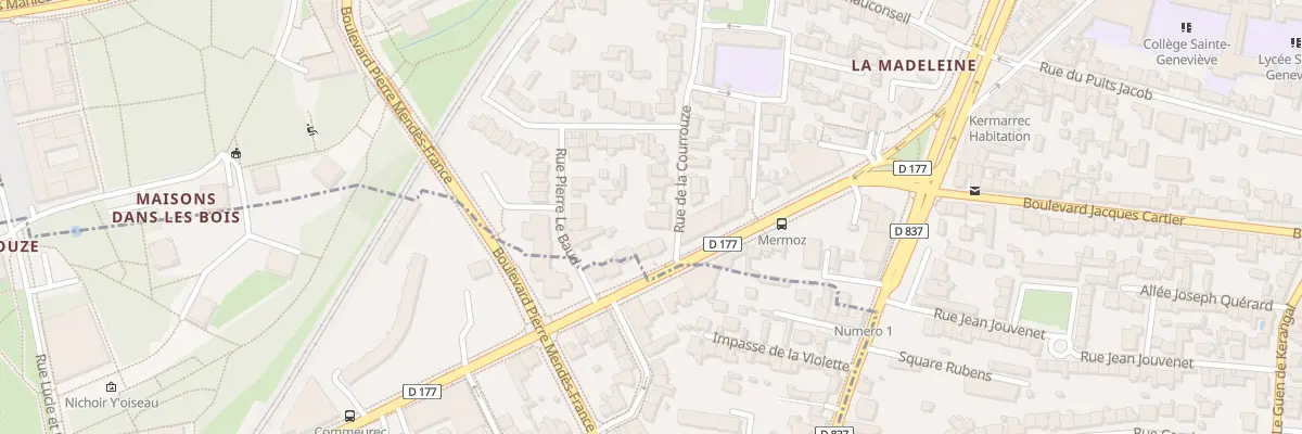 Plan du 26 Rue de la Courrouze à Rennes