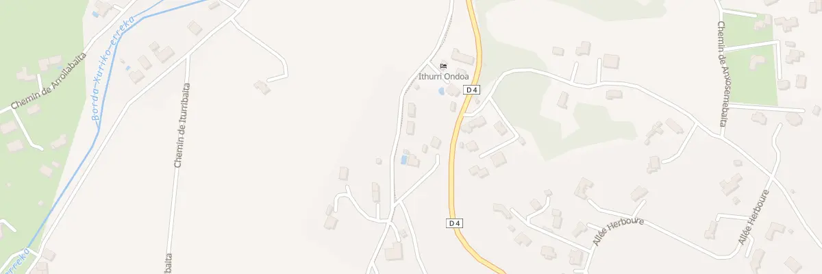 Plan du 315 Che de Berruetakoborda à Urrugne