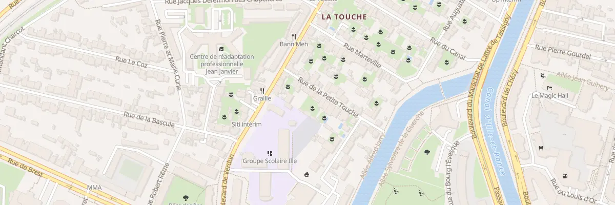 Plan du 8 Rue de la Petite Touche à Rennes