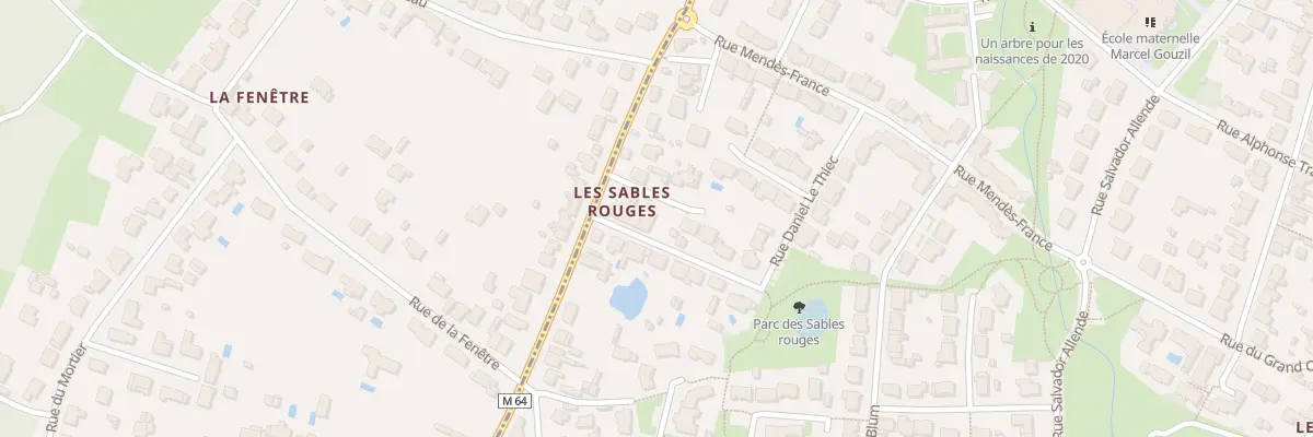 Plan du 10 Rue des Sables Rouges à La Montagne