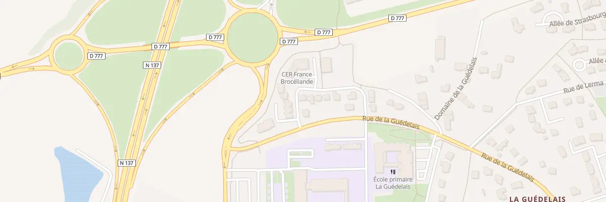 Plan du 15 Rue Anjela Duval à Bain-de-Bretagne