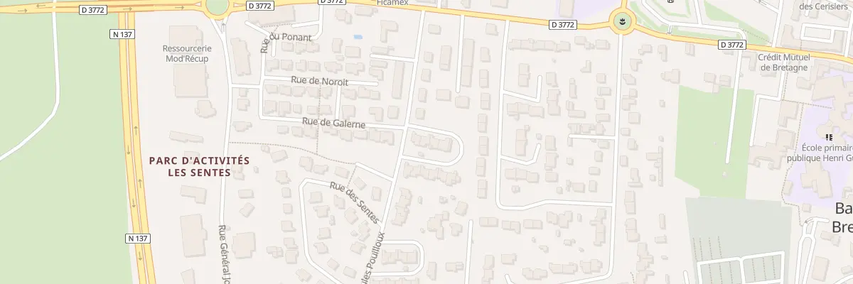 Plan du 11 Rue Jules Pouilloux à Bain-de-Bretagne