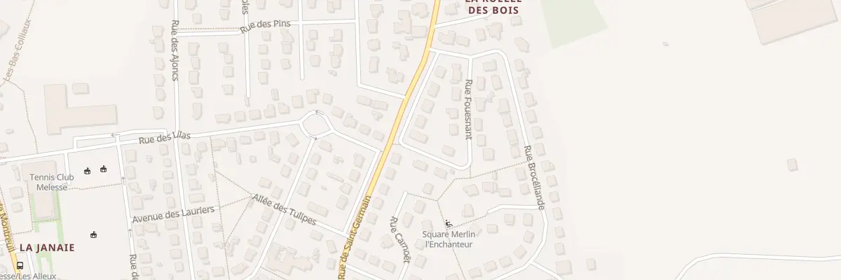 Plan du 1 La Ruelle des Bois à Melesse