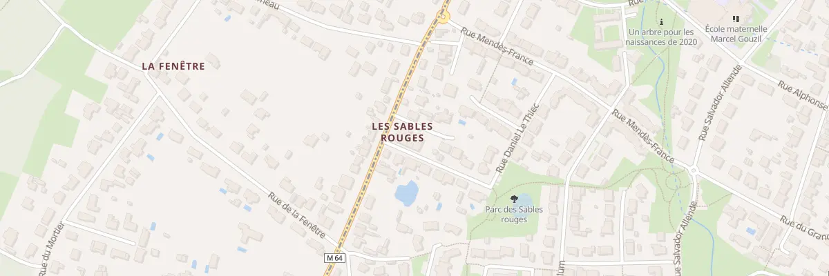 Plan du 12 Rue des Sables Rouges à La Montagne