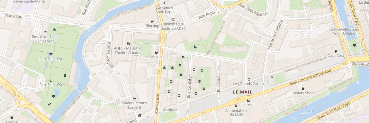 Plan du 9B Rue Coulabin à Rennes