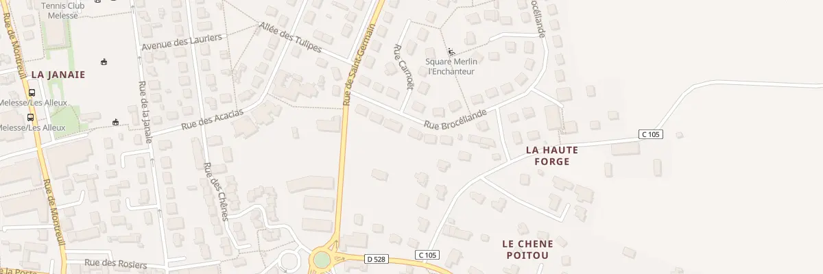 Plan du 8 Rue Broceliande à Melesse