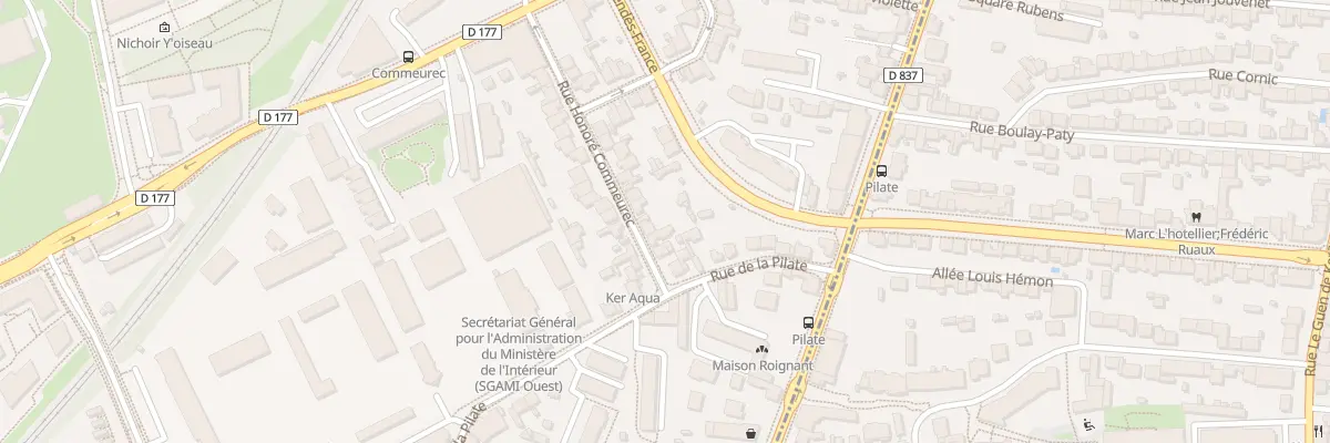 Plan du 23 Rue Honoré Commeurec à Saint-Jacques-de-la-Lande