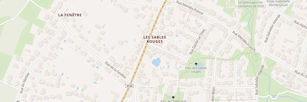 Plan du 13 Rue des Sables Rouges à La Montagne