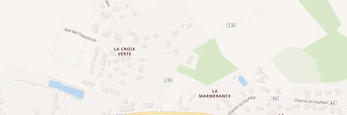 Plan du 13 La Croix verte à Baguer-Pican