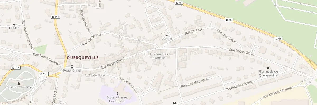 Plan du 74 Rue Roger Glinel Querquevil à Cherbourg-en-Cotentin