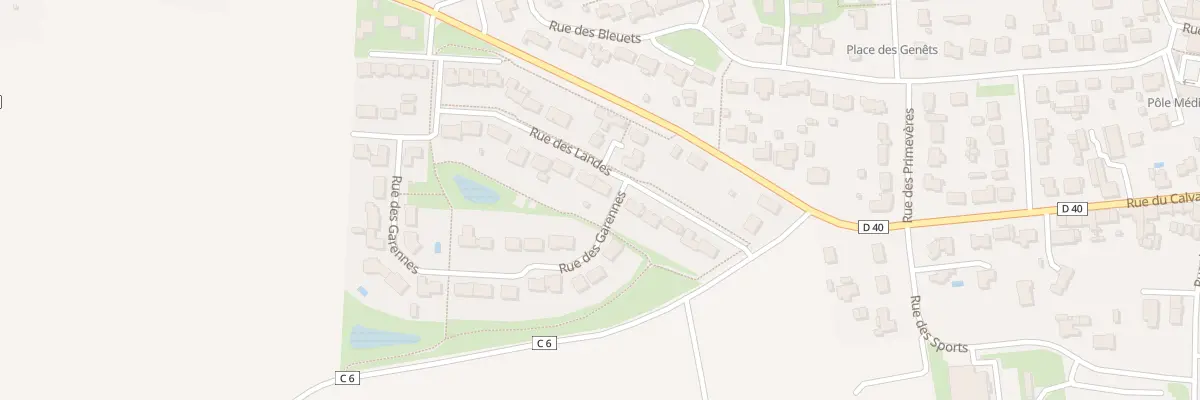 Plan du 11 Rue des landes à Maché