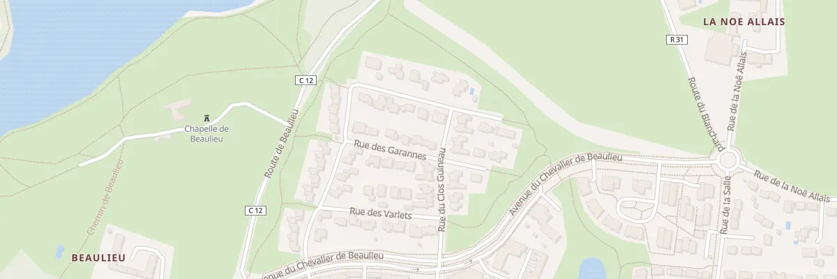 Plan du 9 Rue des Garannes à Couëron