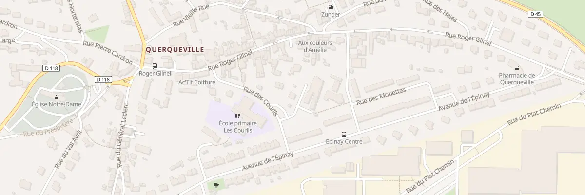 Plan du 13 Rue des Courlis - Querqueville à Cherbourg-en-Cotentin