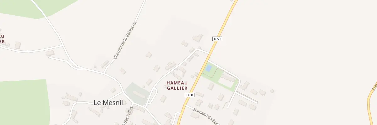 Plan du 14 Hameau Gallier au Mesnil